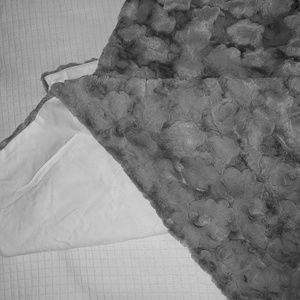 Plush receiving blanket